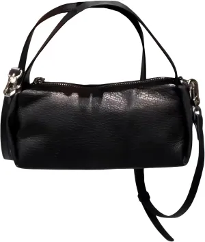 Women's Hand Bag with Top Handle, Leather Purse, Shoulder Hobo Dumping bag Black and White