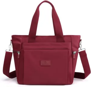 Women's Nylon Handbags Shoulder Bags Ladies Casual Top Handle Handbag Shopper Tote Purse