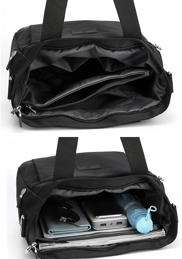 Women's Nylon Handbags Shoulder Bags Ladies Casual Top Handle Handbag Shopper Tote Purse