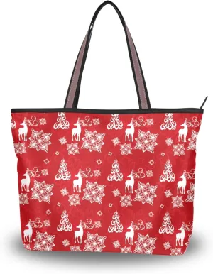 Womens Tote Handbags Black White Cat Tote Bag with Zipper Ladies Tote Shoulder bag