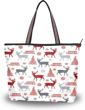 Womens Tote Handbags Black White Cat Tote Bag with Zipper Ladies Tote Shoulder bag