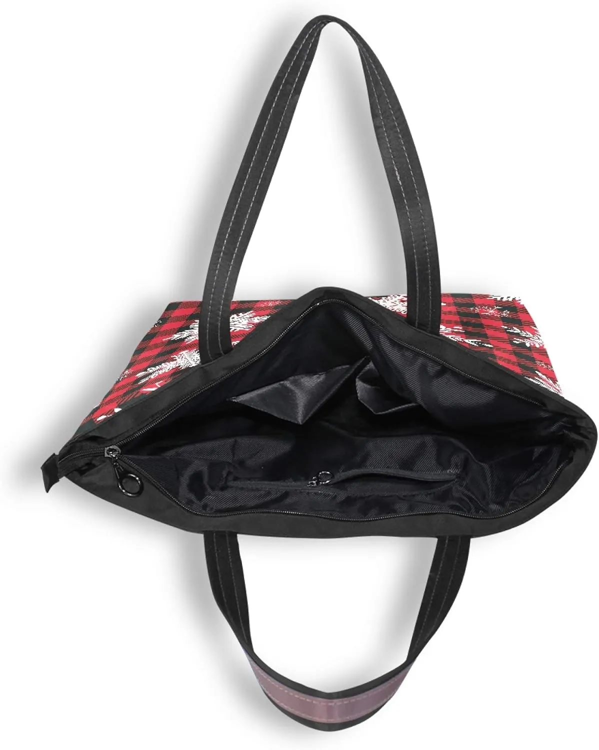 Womens Tote Handbags Christmas Tote Bag with Zipper Holiday Tote Shoulder