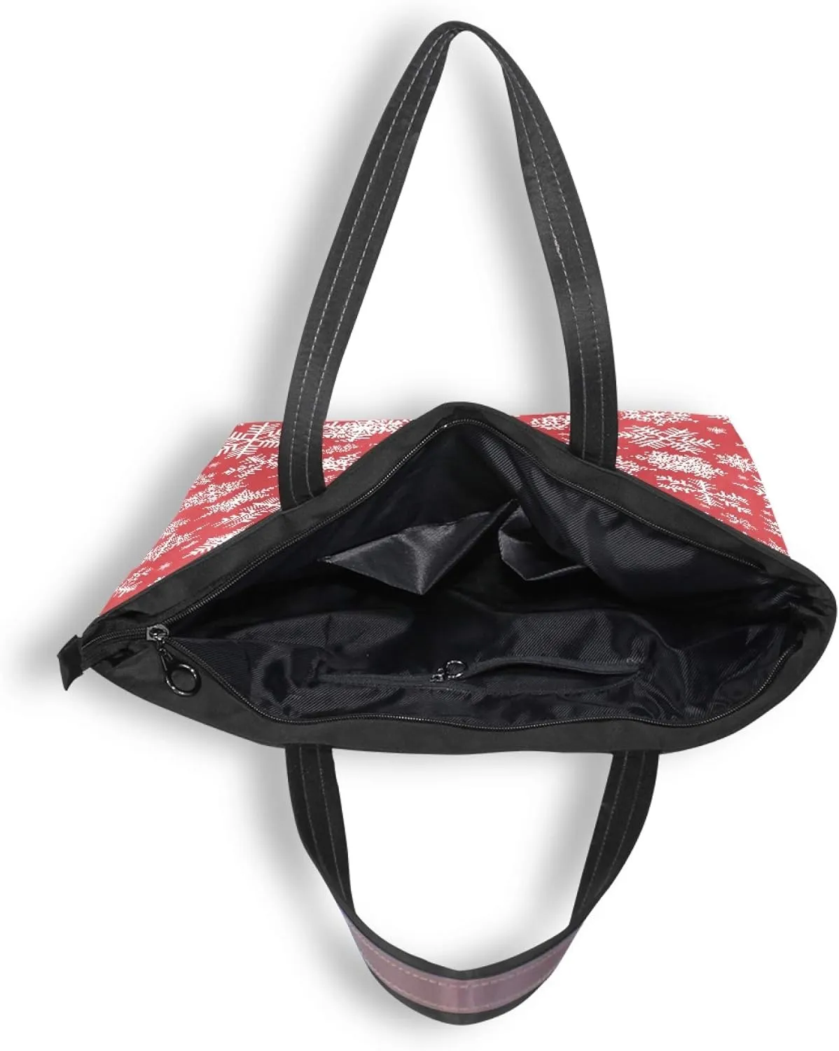 Womens Tote Handbags Christmas Tote Bag with Zipper Holiday Tote Shoulder