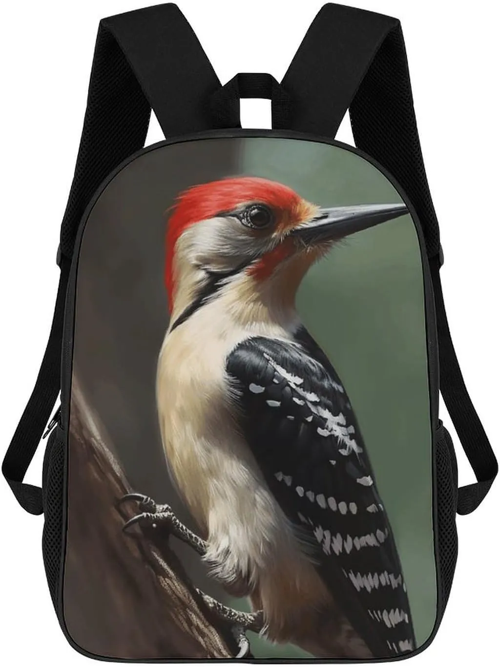 Woodpecker Business Laptop Backpack for Women Men 17 Inch Carry on Backpack Waterproof Black Bookbag Fashion Lightweight Backpacks for Travel Hiking Camping Casual Daypack Backpacks