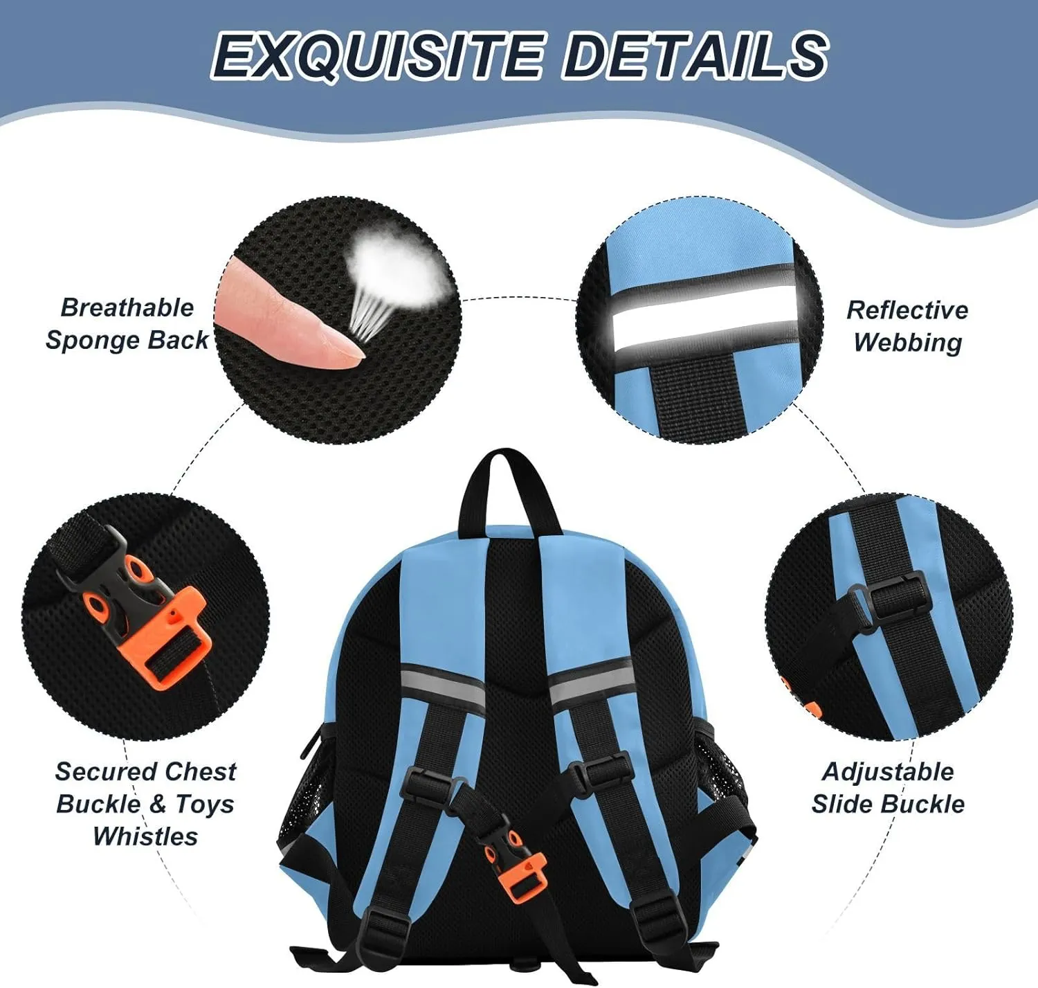 World Map Preschool Backpack Colorful Daycare Bookbag School Backpack with Traction Rope for Kids 3-6