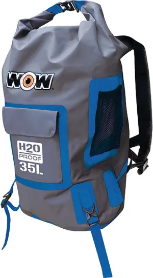 WOW Sports H2O Proof Dry Backpack, 35 Liters, Blue, 18-5110B