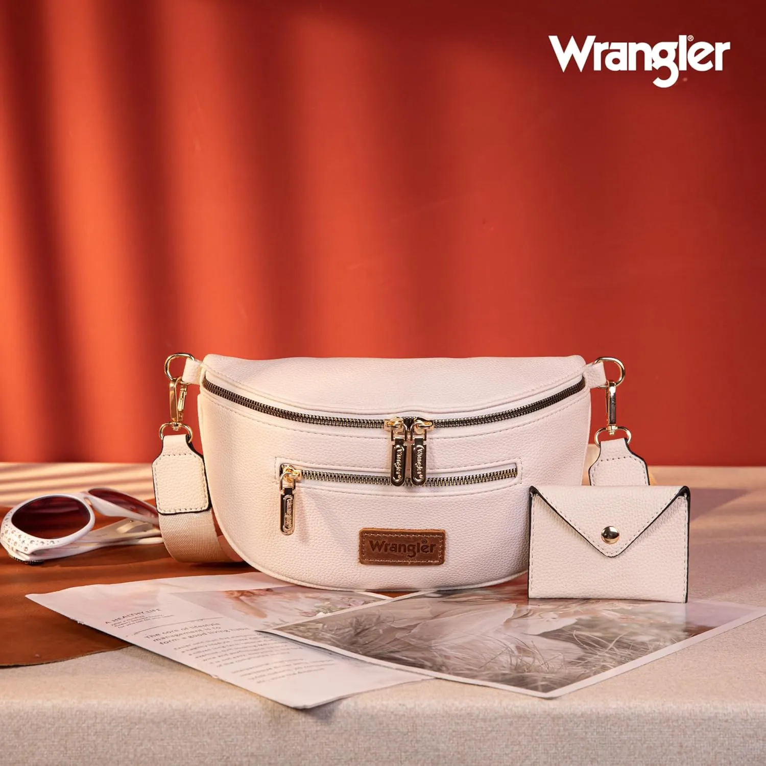 Wrangler Crossbody Bag for Women Cute Fanny Pack Small Belt Chest Waist Bags