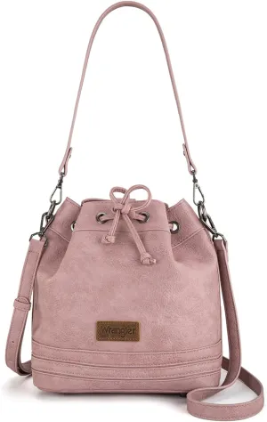 Wrangler Hobo Bags for Women Designer Bucket Purses Western Shoulder Handbags
