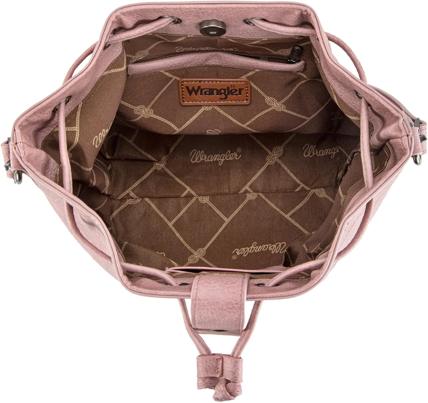 Wrangler Hobo Bags for Women Designer Bucket Purses Western Shoulder Handbags