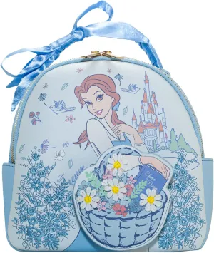X Disney Beauty and the Beast Belle Basket Mini Backpack - Fashion Cosplay Disneybound Cute Backpacks, Multicolor