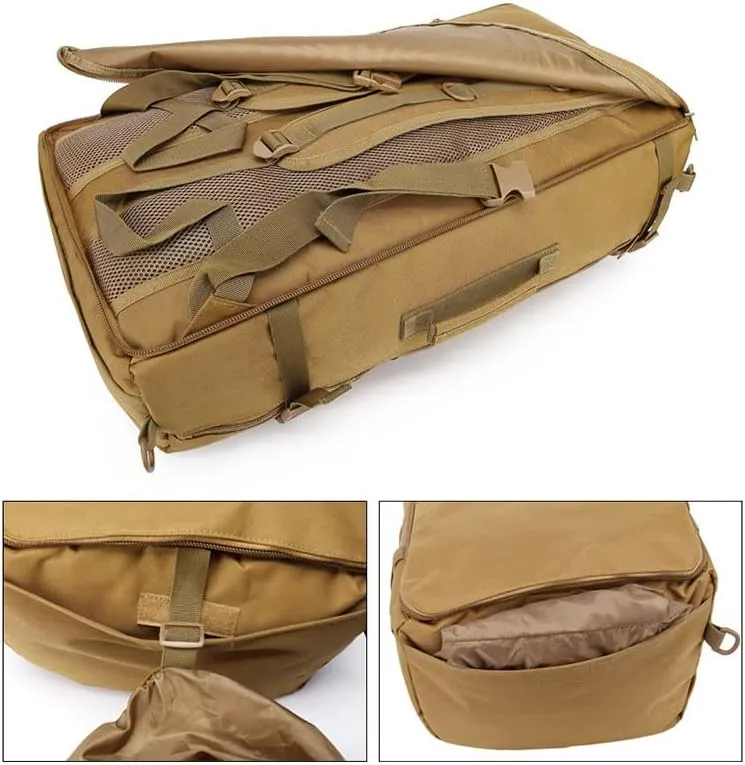 YABOO Tactical Combat Camouflage Bag Outdoor Sports Pack Hiking Rucksack Knapsack Molle 60L Backpack