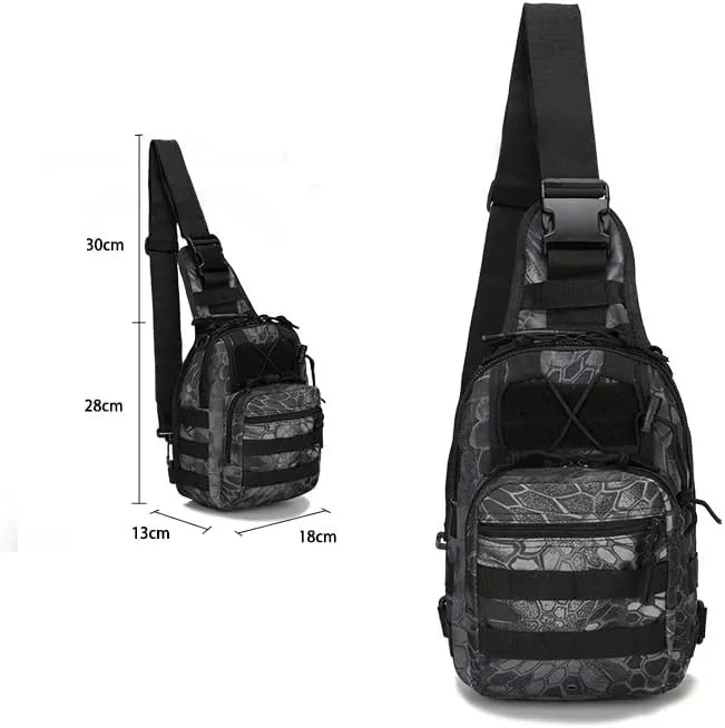 YABOO Tactical Molle Combat Camouflage Chest Bag Outdoor Sports Hiking Shoulder Sling Bag Pouch
