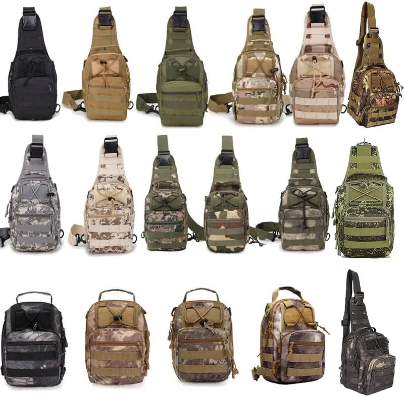 YABOO Tactical Molle Combat Camouflage Chest Bag Outdoor Sports Hiking Shoulder Sling Bag Pouch