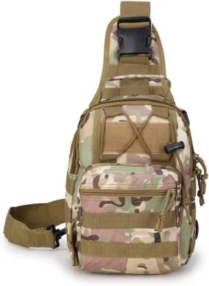 YABOO Tactical Molle Combat Camouflage Chest Bag Outdoor Sports Hiking Shoulder Sling Bag Pouch