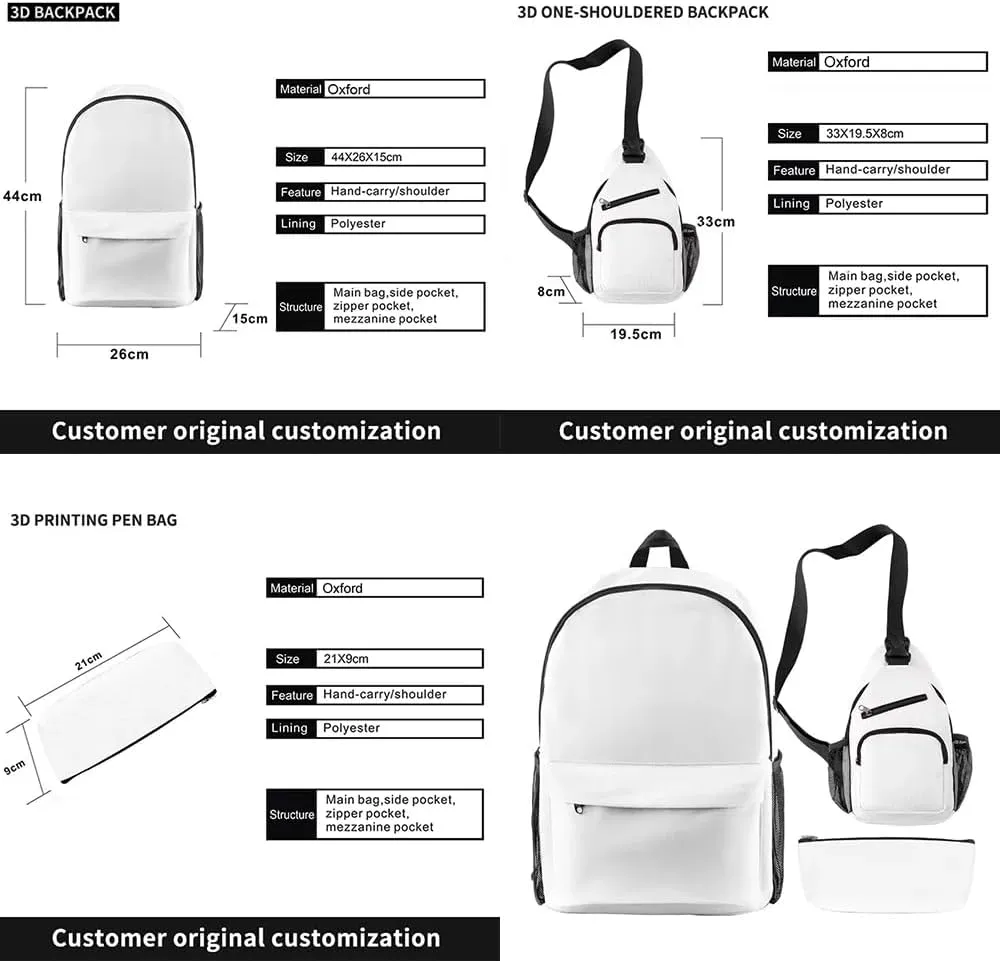 Yandel Sinfonico Tour 2025 Backpack 3 Pieces Sets Vintage Crossbody Bag Fashion Casual Travel Bag (Brown)