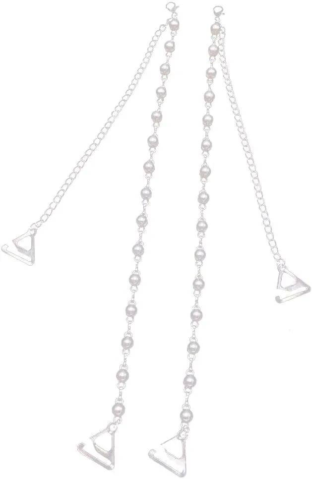 YEKEYI Adjustable Shoulder Straps Rhinestone Bra Straps Replacement for Bra Tops Dress（1pair）