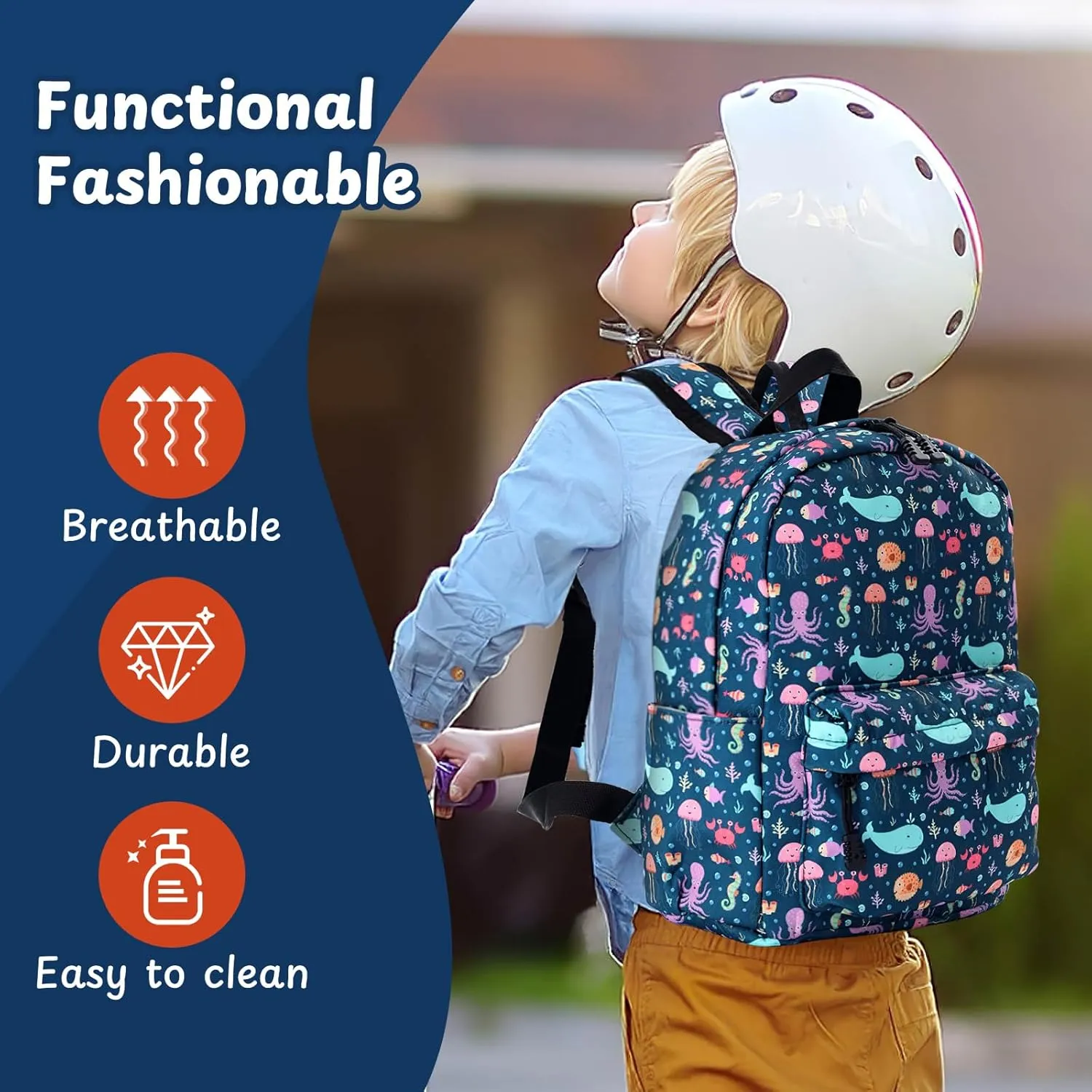 Zicac Toddler Backpack for Boys Girls 12 inch Mini Kids Backpack for School & Travel, Preschool Kindergarten Daycare Backpack