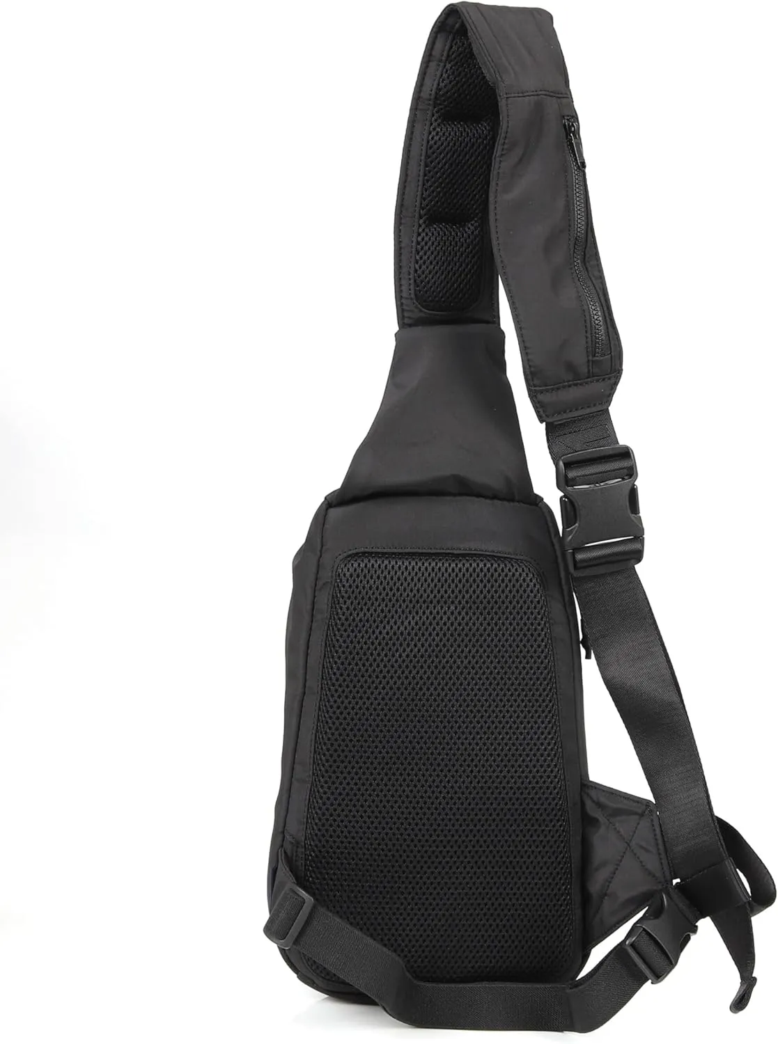 ZIMEGO Tactical Fanny Pack and Crossbody Bag - Utility Sling Bag for Travel and Outdoor, Black