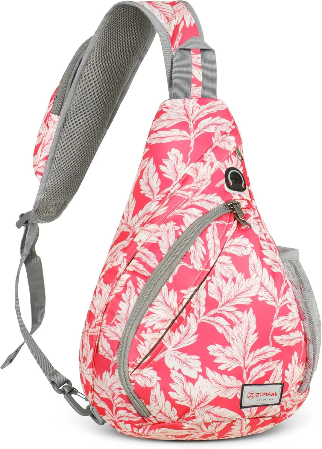 ZOMAKE Sling Bag for Women Men, Small Crossbody Sling Backpack, Mini Water Resistant Shoulder Bag